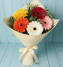 Букет цветов из:  Герберы в Бужарово