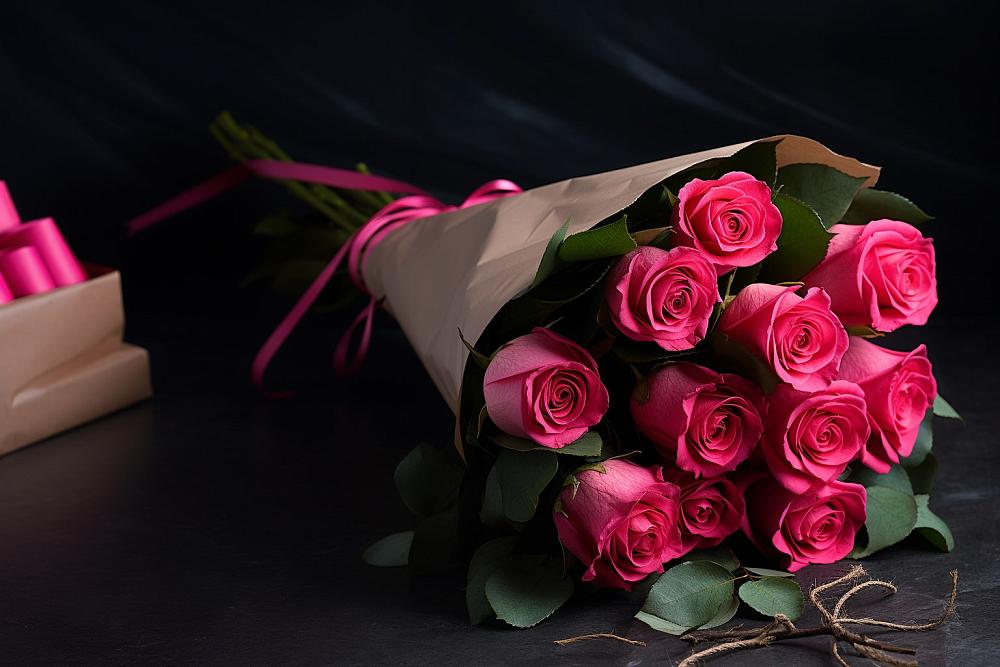 Букет 11 роз Пинк в Бужарово