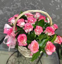 Цветочная композиция из Розы в корзине #REPLACE_PRED# Бужарово