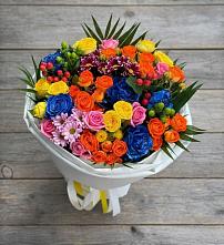 Букет цветов из:  Розы и Хризантемы в Бужарово