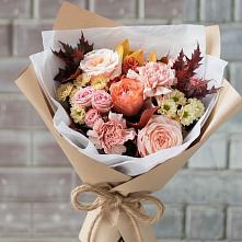 Букет цветов из:  Гвоздики, Хризантемы и Розы в Бужарово