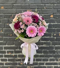Букет цветов из:  Герберы и Хризантемы в Бужарово