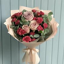Букет цветов из:  Гвоздики и Розы в Бужарово