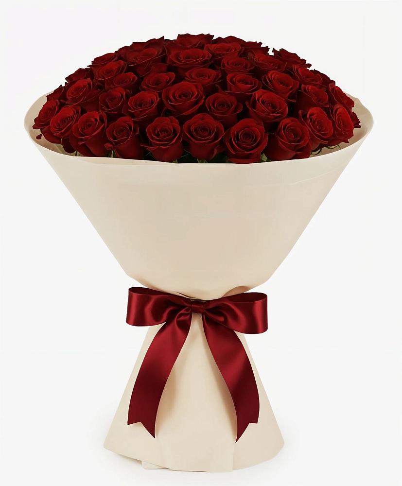 Букет 101 Бордовая роза Блэк Бакарра в Бужарово