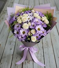 Букет цветов из:  Хризантемы и Розы в Бужарово