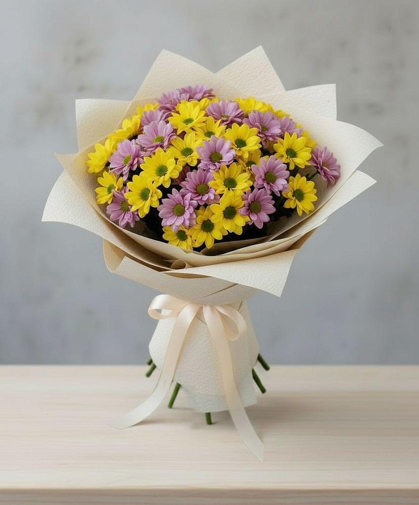 Букет цветов из: Хризантемы в Бужарово